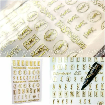 LV Brand Nail Art Sticker Sheets (MG200508-02) - Nail Supplies Mumbai