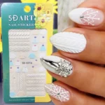 Winter And Sweaters Themed 5D Nail Art Sticker Sheets (5D-K016)