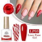 Born Pretty Liner Paint Gel Red LP03 (10ml)