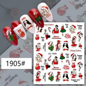 Christmas Nail Art Sticker Sheets (Jo-1905)