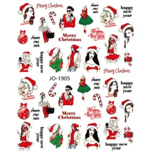 Christmas Nail Art Sticker Sheets (Jo-1905)