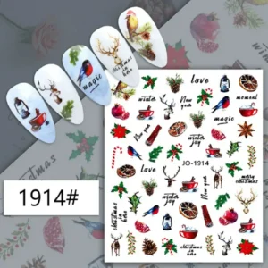 Christmas Nail Art Sticker Sheets (jo-1914)