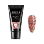 Shills Professional Polygel Red Glitter (30ml)