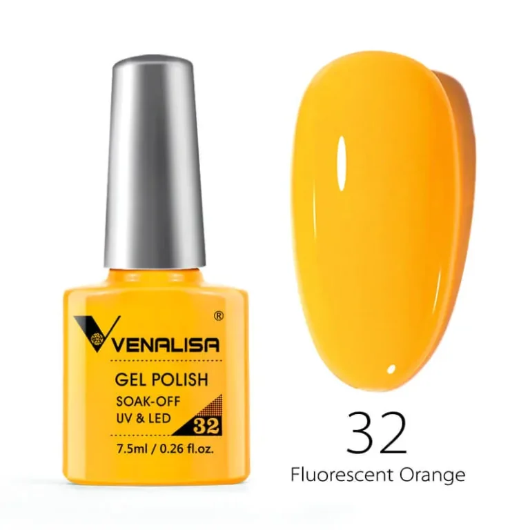 Venalisa Gel Polish Shade No. 32
  Fluorescent Orange (7.5ml)