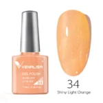 Venalisa Gel Polish Shade No. 34 Shiny Light Orange (7.5ml)