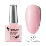 Venalisa Gel Polish Shade No. 39 Pearly
  Crystal Pink (7.5ml)