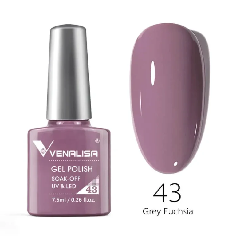 Venalisa Gel Polish Shade No. 43 Grey
  Fuchsia (7.5ml)