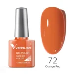 Venalisa Gel Polish Shade No. 72 Orange Red (7.5ml)