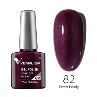 Venalisa Gel Polish Shade No. 82 Deep Pearly Purple (7.5ml)