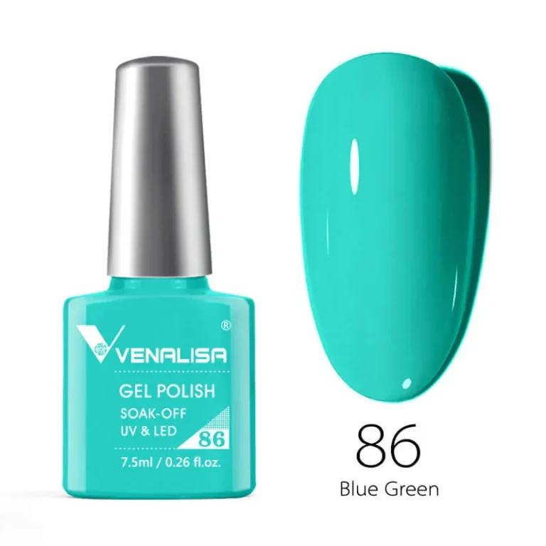 Venalisa Gel Polish Shade No. 86 Blue
  Green (7.5ml)