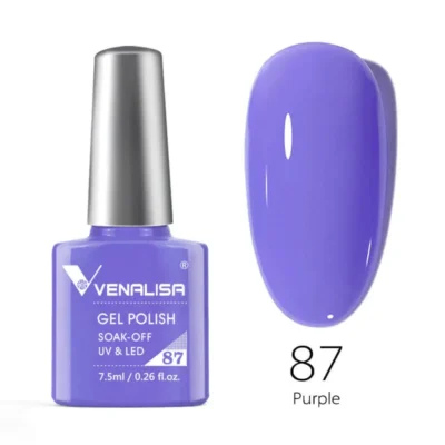 Venalisa Gel Polish Shade No. 87 Purple (7.5ml)