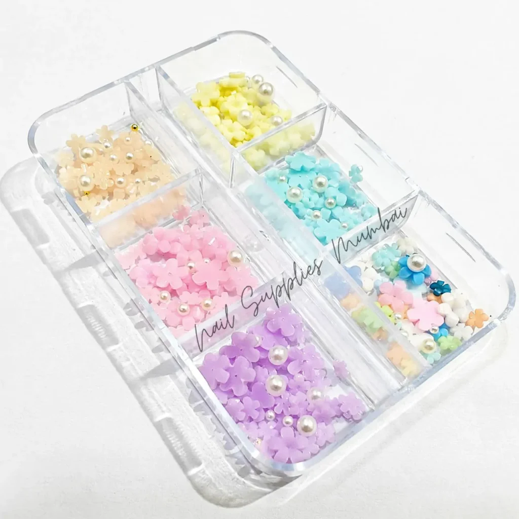 Flower Nail Charms Grid (Set No. 3)