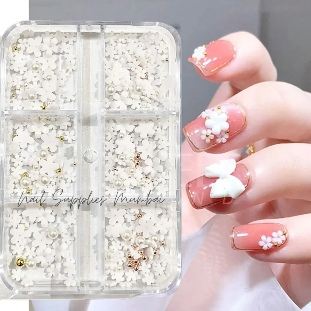 Flower Nail Charms Grid (set No. 6)