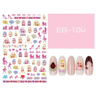 Barbie Nail Art Sticker Sheet EB 104
