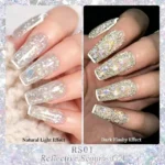 Born Pretty Aurora White Reflective Sequins Glitter Gel Rs01 (5gm)