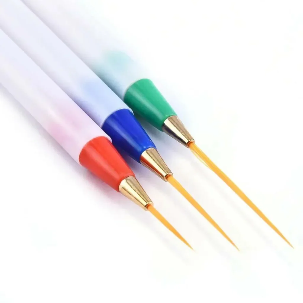 Nail Art Striping Brush (set Of 3)