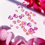 Valentines Special Pink Aurora Hearts Nail Charms