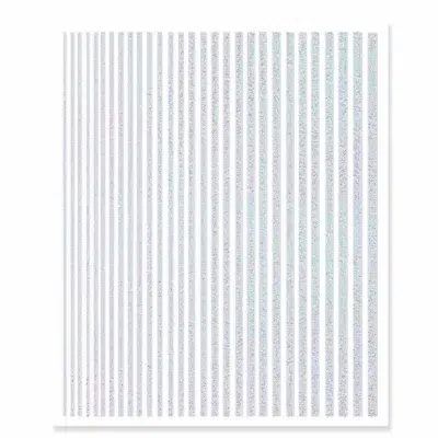 Aurora Glitter Stripes Sticker Sheet