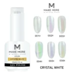 Make More Crystal White Aurora Gel Polish (15ml) 006