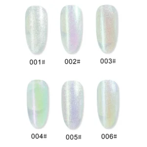 Make More Crystal White Aurora Gel Polish (15ml) 006