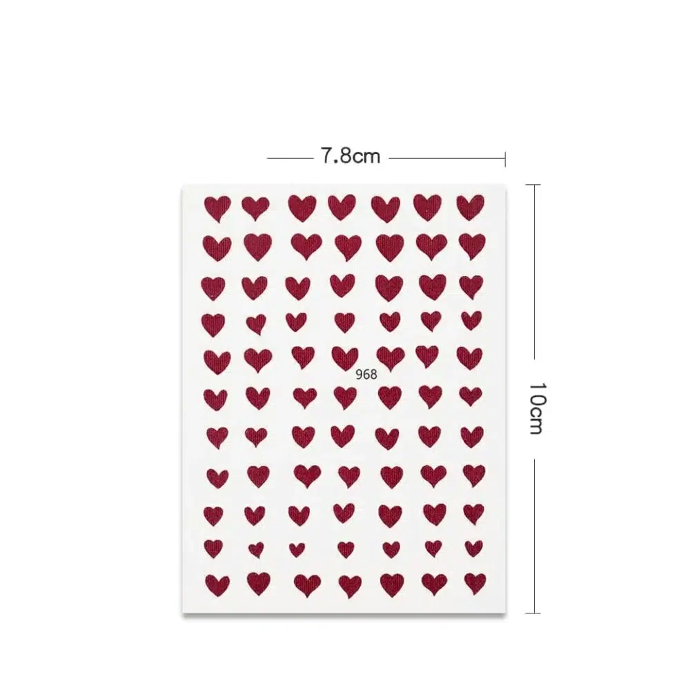 Valentine Special Red Hearts Sticker Sheet