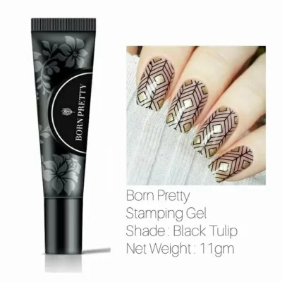 Born Pretty Black Tulip Stamping Gel (8ml)