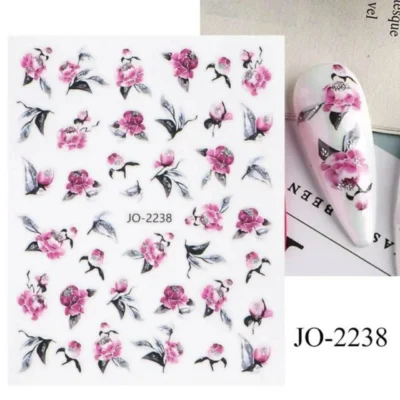 Floral Nail Art Sticker Sheet (jo-2238)