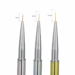 Metallic Art Brushes (Set Of 3)