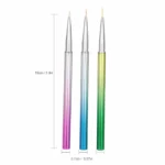 Metallic Art Brushes (set Of 3)