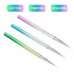 Metallic Art Brushes (set Of 3)