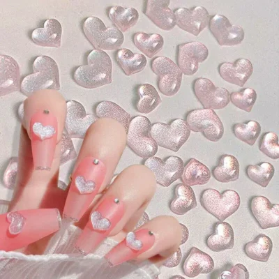 Bubble Hearts Nail Sticker sheet (s065)