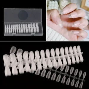 Short Coffin Pre Buffed Gel Nail Tips Box (300 Pcs)