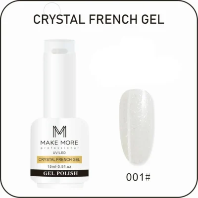 Make More Crystal French Gel Polish (15ml) 001