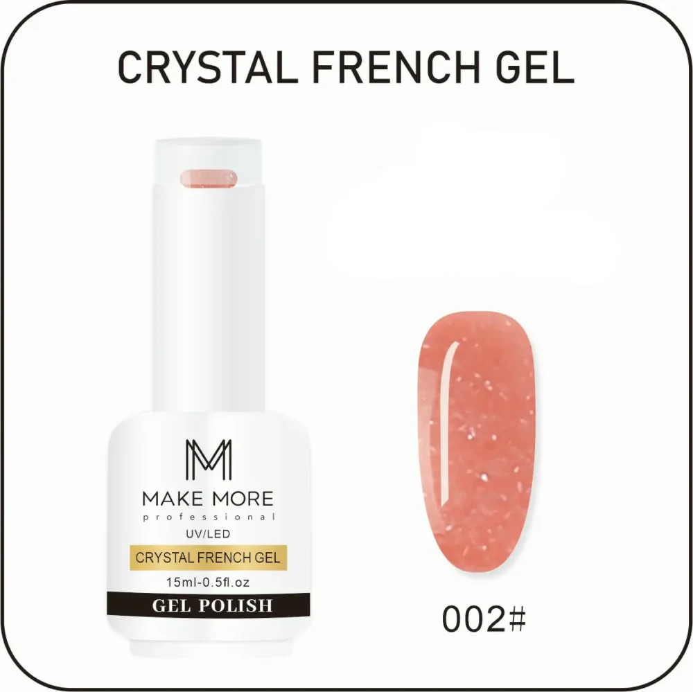 Make More Crystal French Gel Polish (15ml) 002