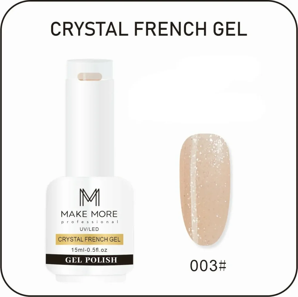 Make More Crystal French Gel Polish (15ml) 003
