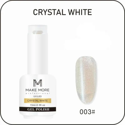 Make More Crystal White Aurora Gel Polish (15ml) 003
