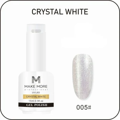 Make More Crystal White Aurora Gel Polish (15ml) 005