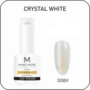 Make More Crystal White Aurora Gel Polish (15ml) 006