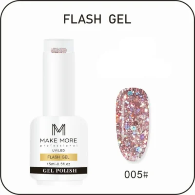 Make More Flash Glitter Gel Polish (15ml) 005
