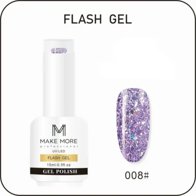 Make More Flash Glitter Gel Polish (15ml) 008