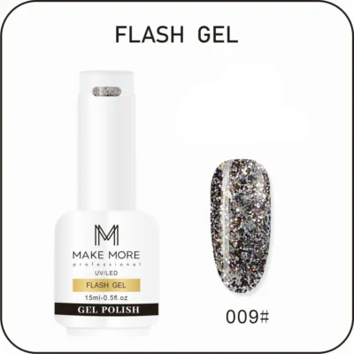 Make More Flash Glitter Gel Polish (15ml) 009