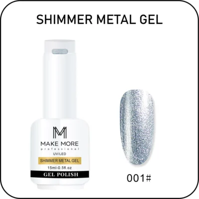 Make More Shimmer Metal Gel Polish (15ml) 001