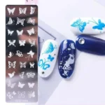 Butterflies Nail Stamping Plate (XY-N04)