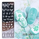 Garland Floral Leaves Nail Stamping Plate (XY-N08)