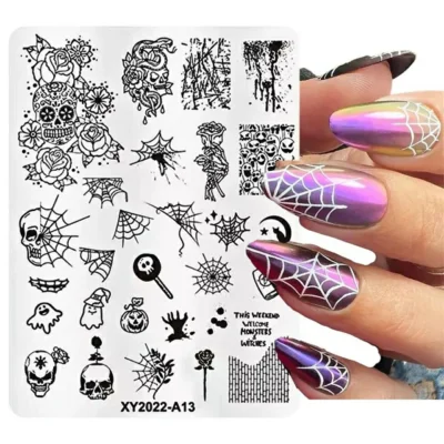 Halloween Theme Nail Stamping Plate (xy2022-a13)