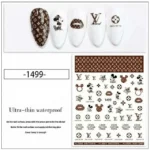Mickey Mouse And LV Nail Stickers Sheet (1499)