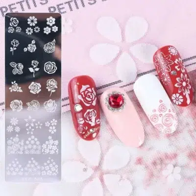 Roses And Flowers Nail Stamping Plate (xy-n05)