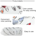 Acrylic Nail Art Training Silicon Mat
