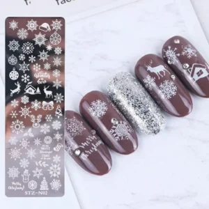Snowflakes And Christmas Nail Stamping Plate (xy-n02)