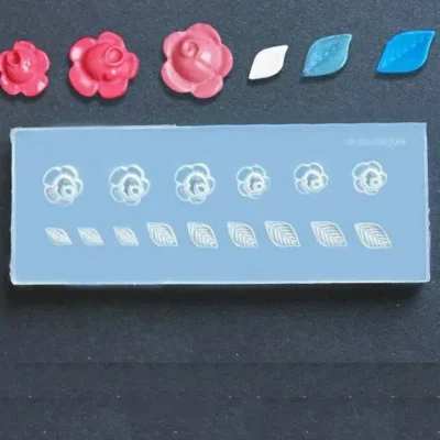 Flower And Leaf Silicon Nail Art Mould